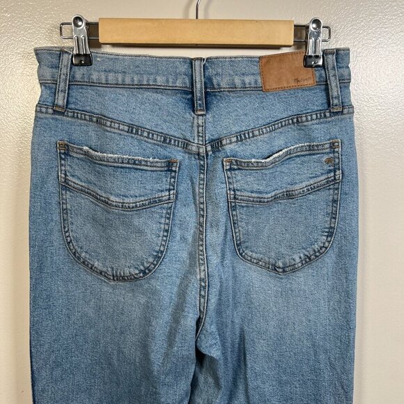 Madewell 11" High Rise Flare Jeans Size 28 Caine Wash Blue Denim Retro - Picture 10 of 12